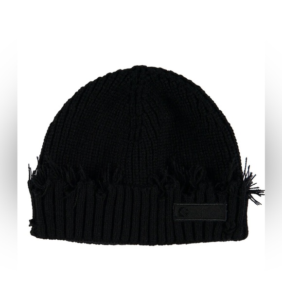 Ethika DISTRESSED BEANIE - BLACK - Picture 3 of 5